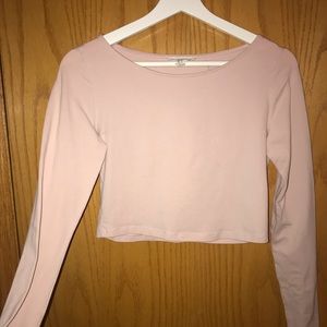 Pink crop top